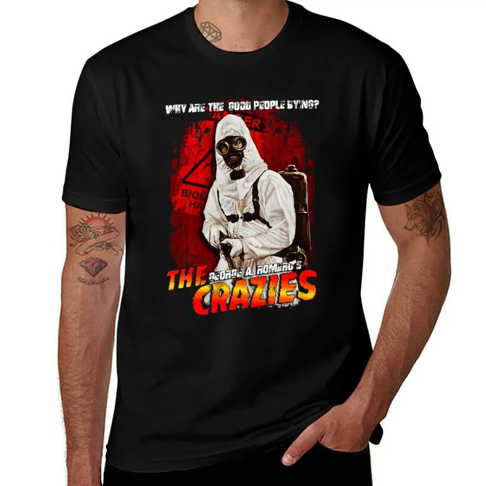 

George A Romero The Crazies T-Shirt Simple Casual Short Sleeve Cotton T-Shirt