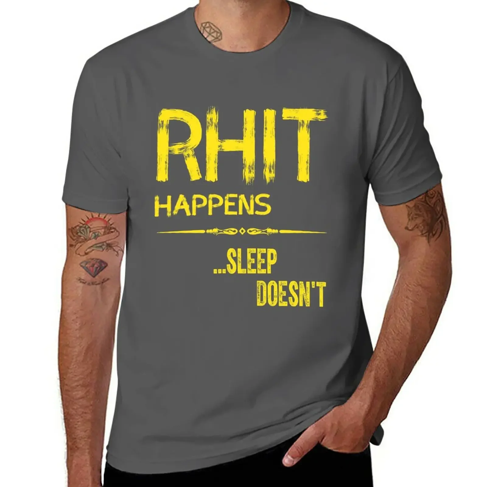 

RHIT Happens-1883 Edition... sleep doesn't T-Shirt cute clothes hippie clothes Short sleeve tee men