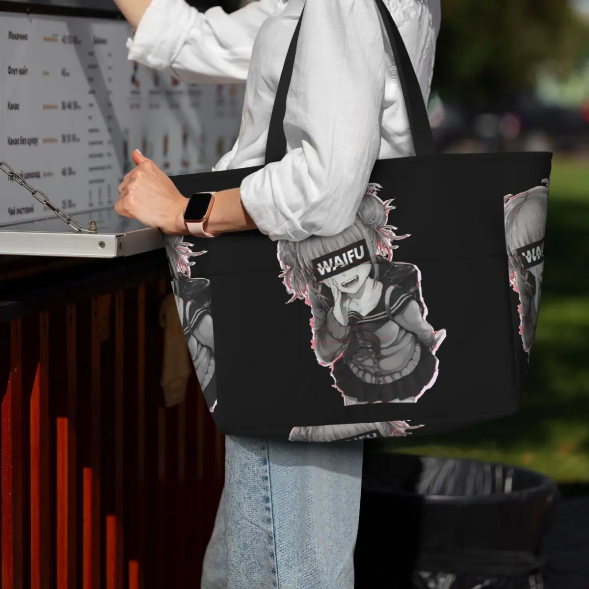 Himiko Toga Boku No My Hero Academia Borsa tote da spiaggia Sport Palestra Yoga Borsone Borsa tote grande Borsa da viaggio da donna Borsa fitness