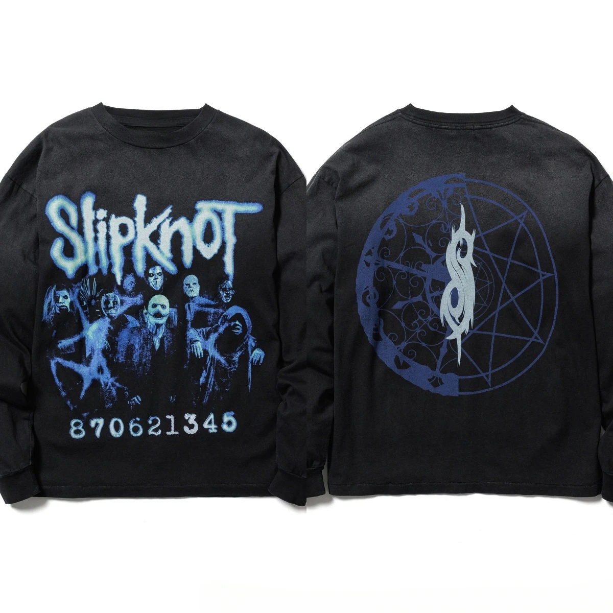 Photo Barcode Slipknot Metal Band Graphic Crewneck Sweatshirt Mens Women Vintage Streetwear