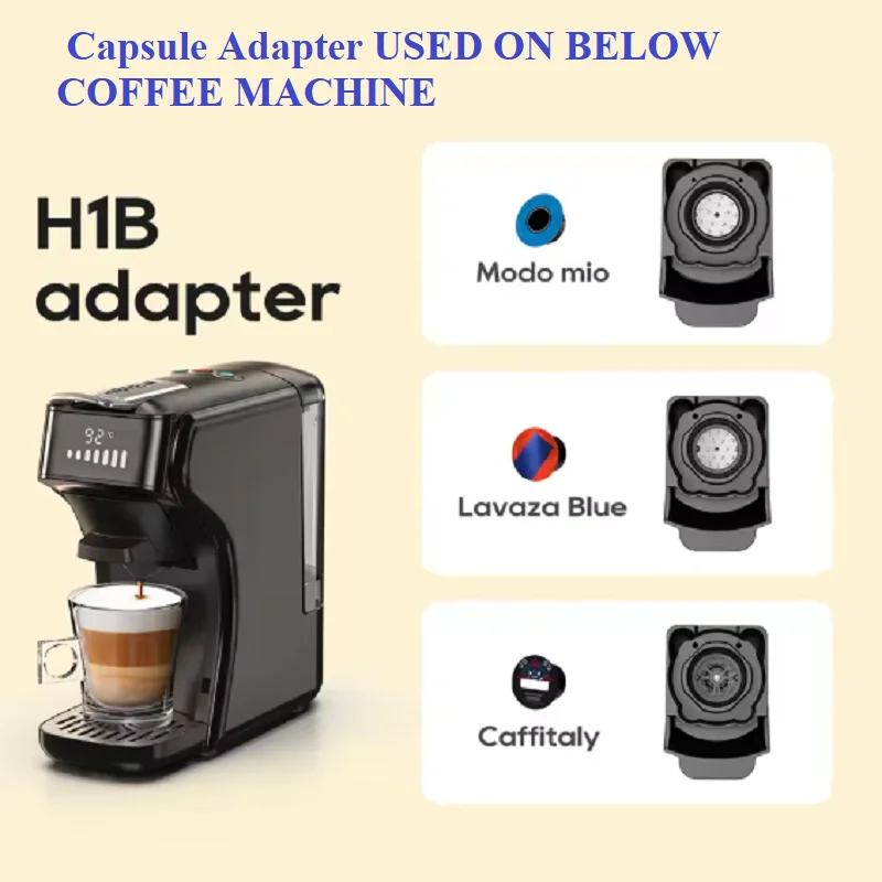 Piezas del sistema adaptador de cápsula de repuesto, 1 unidad, para HiBREW H1B Dolce Gusto o café molido o cápsula ESE o caffitaly