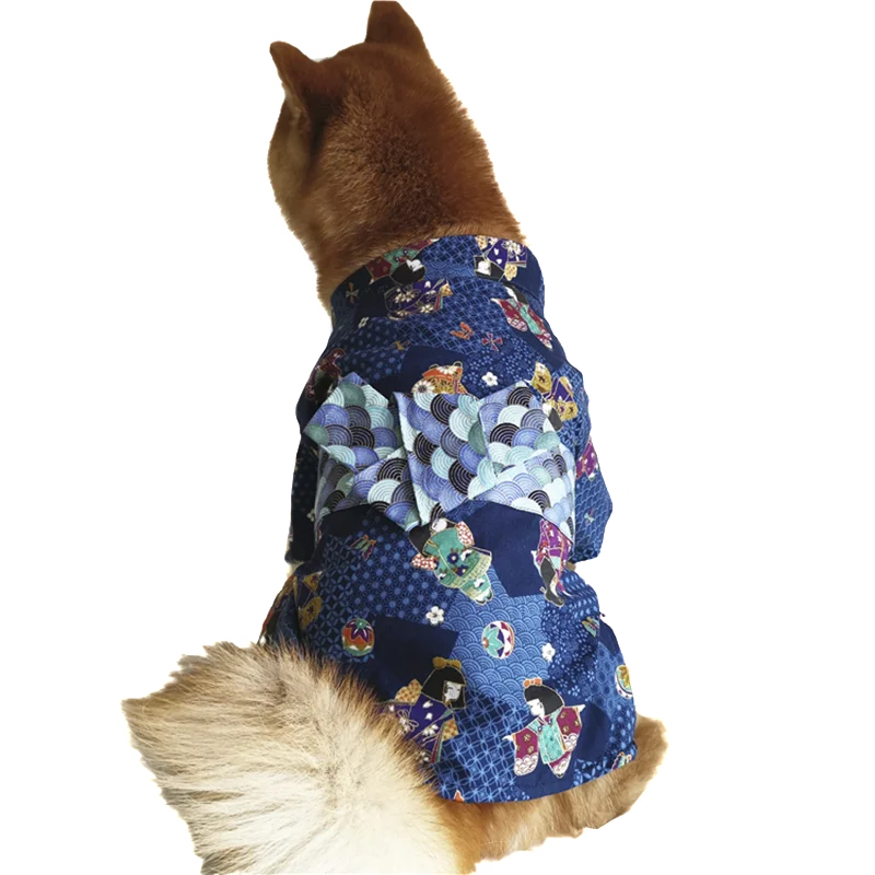 Japanese Kimono for Dog Clothes Dog Coat Shirt Corgi Shiba Inu Poodle Christmas Easter for Dog Holiday Costumes Cosplay Dog Sets