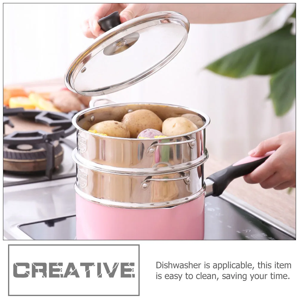 

Multi-functional Steamer Stainless Steel Pot Premium Cooking Pots Food Practical