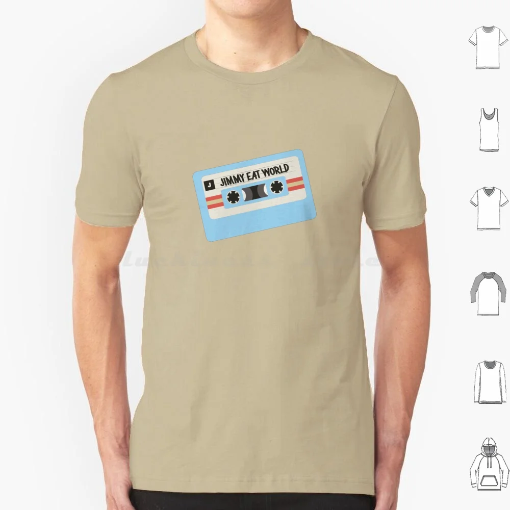 Tape Casette T Shirt Cotton Men Women DIY Print Jimmy Eat World Jimmy Eat World Emo Dark Panic Goth Cool Music