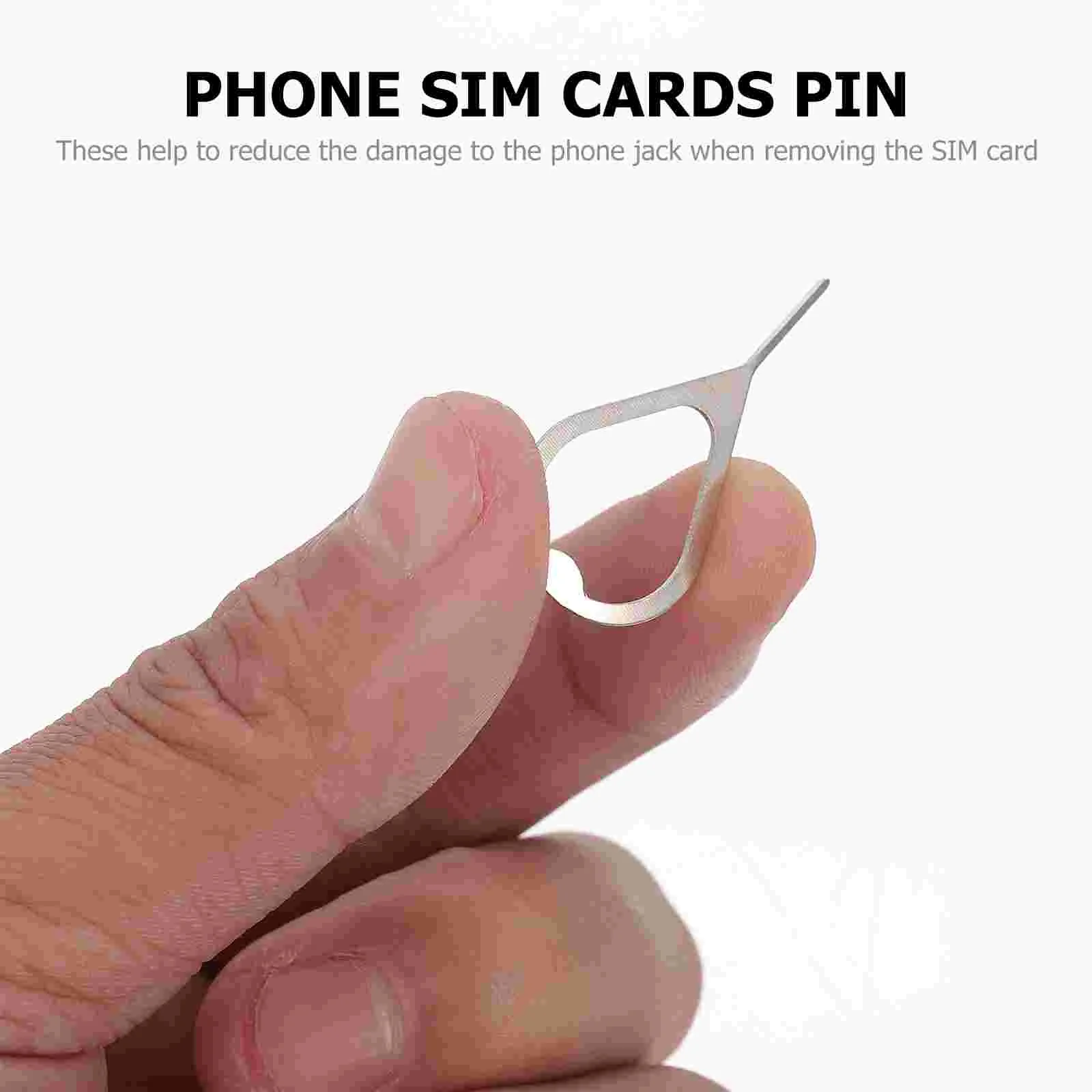 100 Pcs Sim Card Reader Removal Pin Phone Remover Opener Convenient Needles Tablet Removers