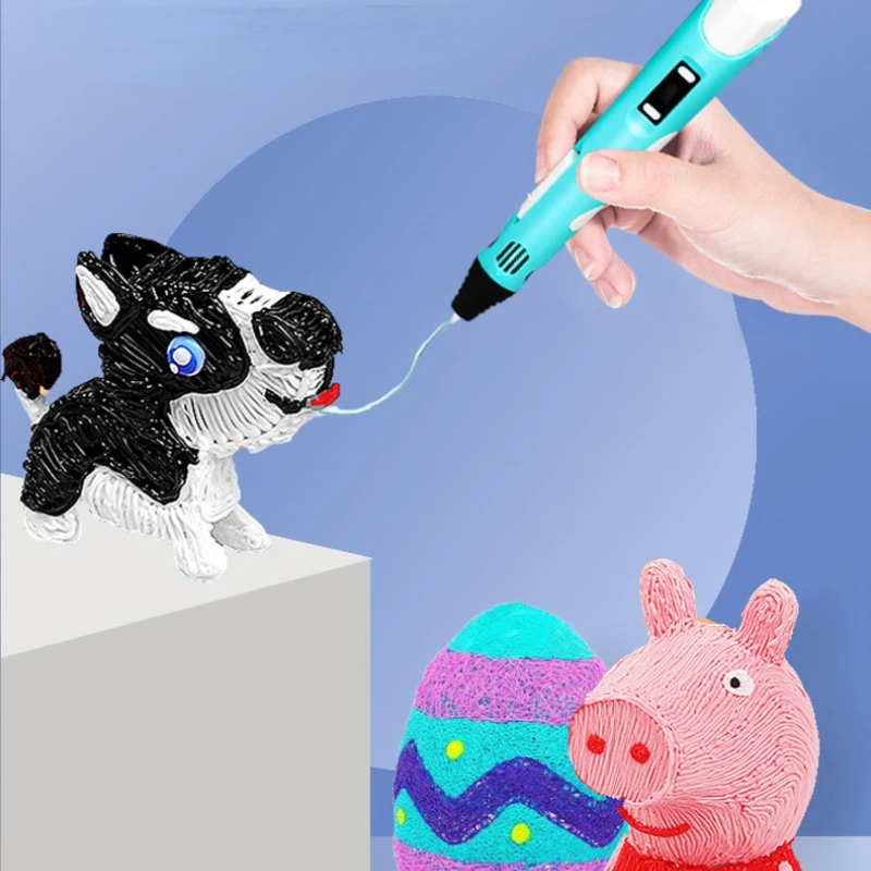 Children's New Strange Creative Practical Toys 3D Printing Pen Graffiti Smart Painting Brush Craft