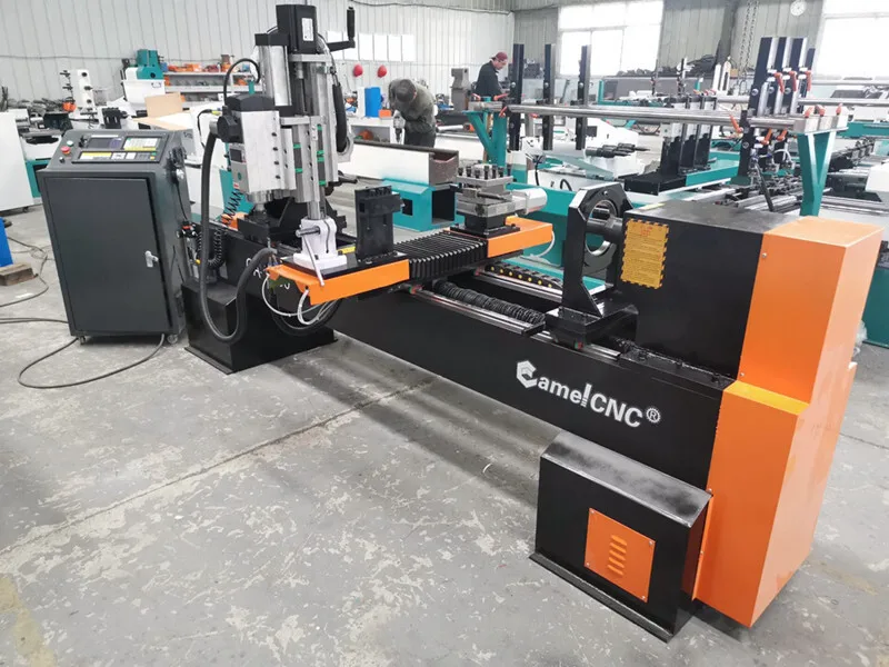 Torno de madeira CNC automático Ca-1530 com sistema de controle profissional de 4 eixos