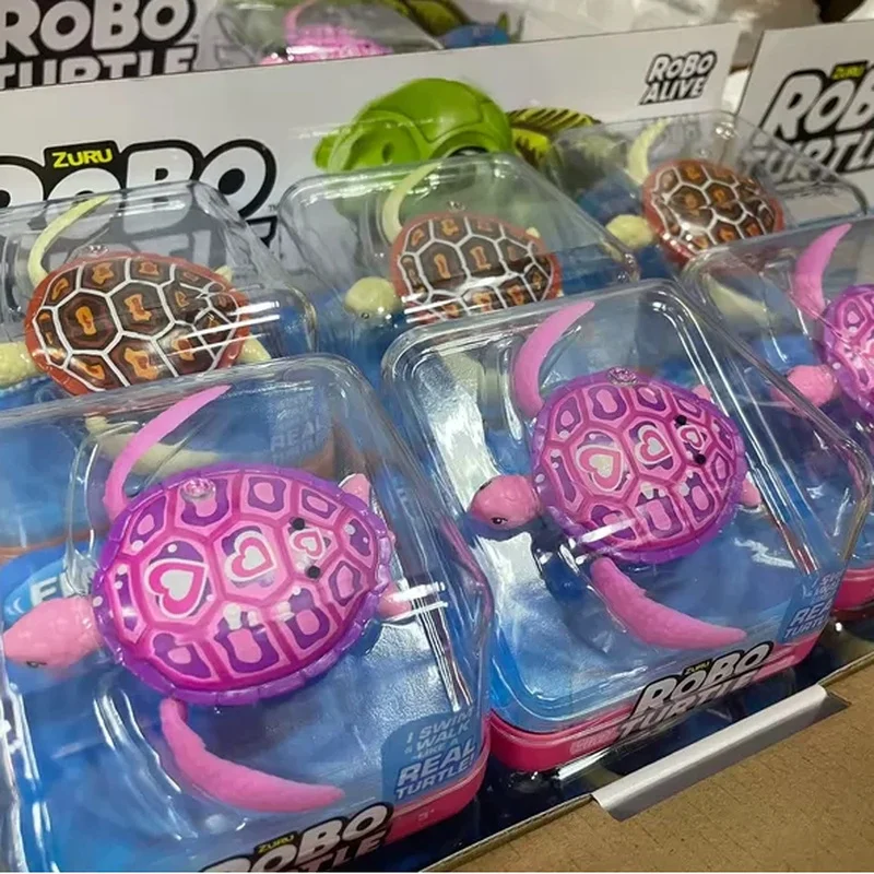 Zuru Robo Alive Robo Turtle, jouet interactif réaliste et électrique pour la baignoire et la piscine, pour les activités aquatiques.