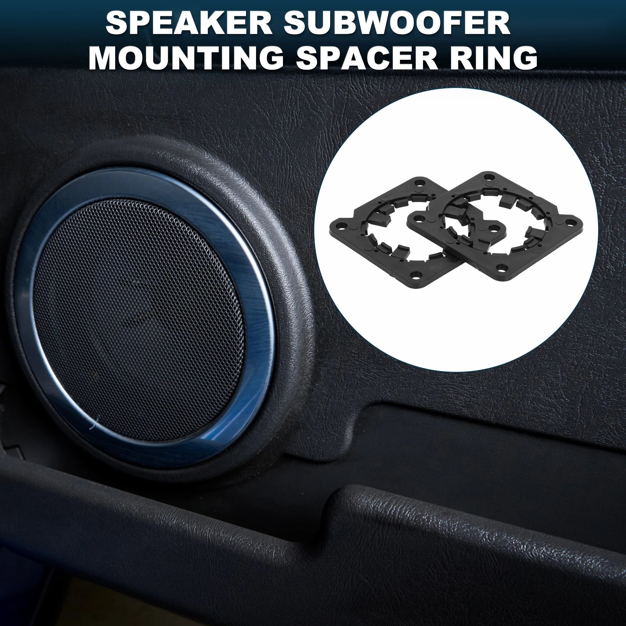 

UXCELL Проставочное кольцо динамика Адаптер среднего диапазона динамика для Nissan ABS 2 шт.