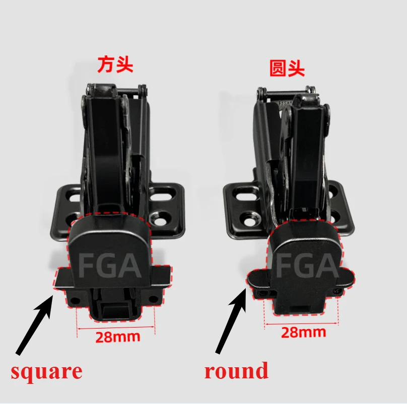 2Pcs 165 Degrees Bi-fold Folding Aluminum Mortise Framed Glass Door Hinge Closet Nickel Black Plating Soft Close