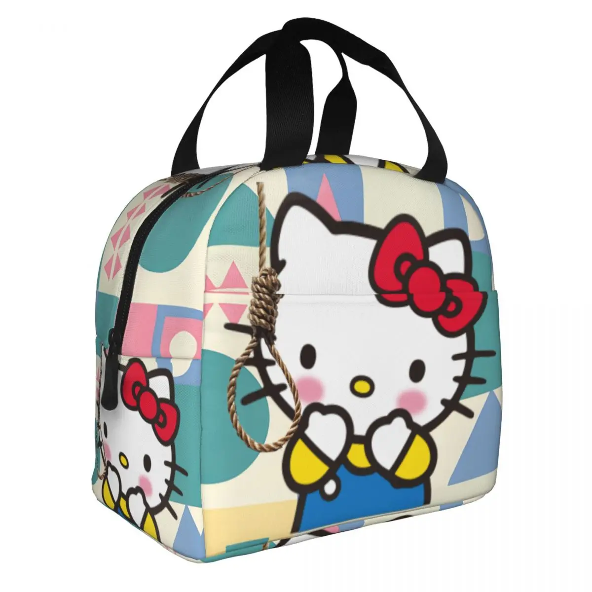 Borsa per il pranzo per studenti universitari Disney Cats durevole leggero Hello Kitty resistente all'acqua StorageOutdoor