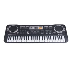 Electronic Keyboard 61 Keys Black Digital Music Electronic Keyboard KeyBoard Electric Piano Kids Gift Musical Instrument