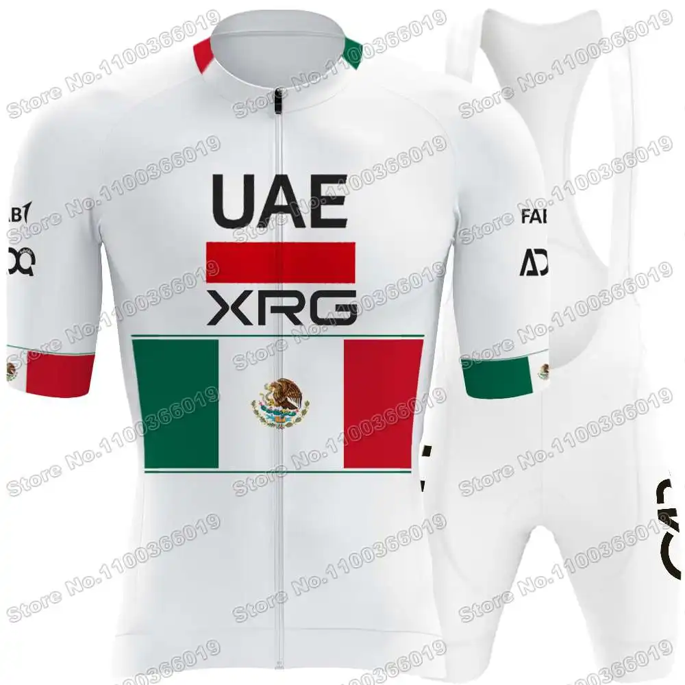 2026 إسحاق ديل تورو روميرو المكسيك-بطل الدراجات جيرسي مجموعة الإمارات العربية المتحدة فريق الدراجات ملابس الرجال الطريق دراجة قمصان دعوى مريلة السراويل