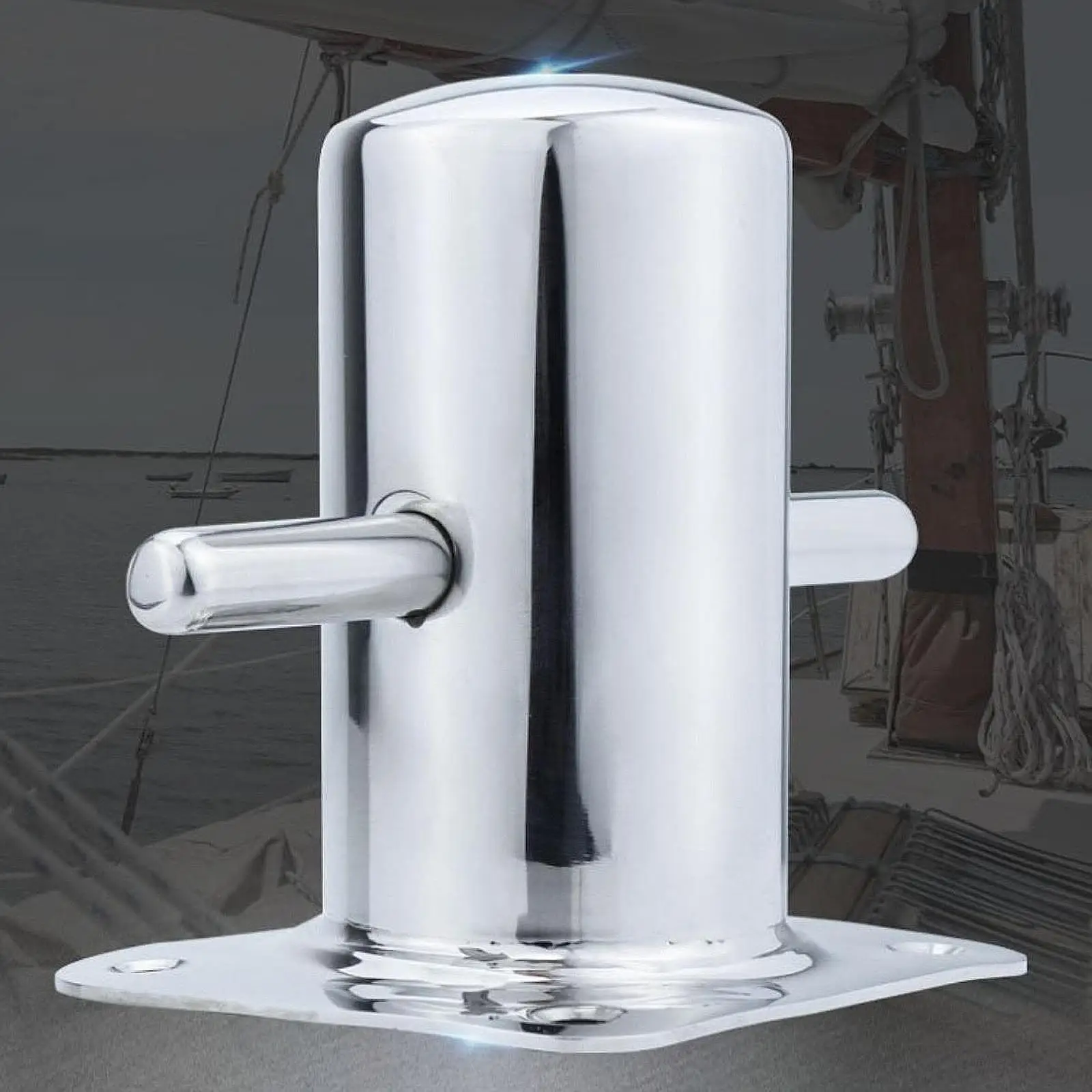 

8x9cm Light Stamped Cylinder Mooring Post Professional Easily Install Sturdy