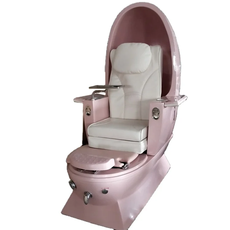 Luxury Beauty Nail Salon Electric Reclining Pipeless Whirlpool Manicure Foot Spa Massage Egg Shape Pedicure Chair for Sale