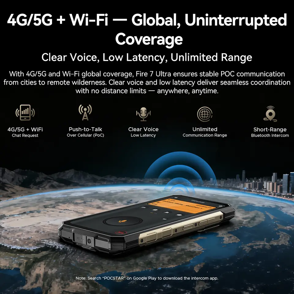 العرض الأول عالمياً Doogee Fire 7 هاتف متين بشاشة 6.6 بوصة IPS 64 ميجابكسل ثماني النواة 5G 32 جيجابايت+256 جيجابايت 13000 مللي أمبير أندرويد 15 NFC - 4