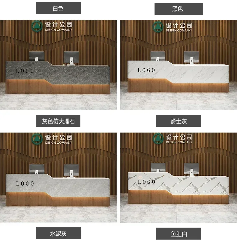 Y Customized Simple Modern Beauty Salon Health Club Bar Counter Nail Salon Cashier Reception Desk
