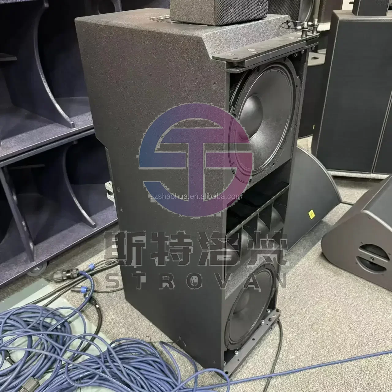 J8 dual 12 inch 3 ways DJ sound system professional audio passive line array speakers Pa speakers Pro sound.