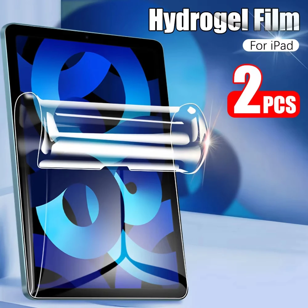 Hydrogel Film For iPad 10.2 9.7 10. 5 10.9 Pro 11 13 12.9 Screen Protector For iPad Air 5 4 13 11 2025 A16 11th 10th Gen Mini 6