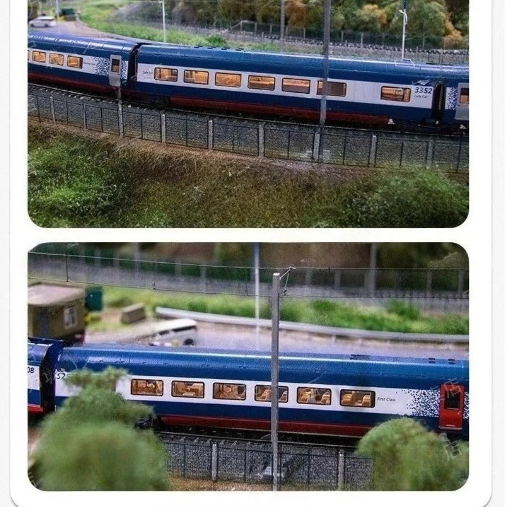 HO Type 1/87 jouet Train Express Train ensemble avec lumières, contrôleurs et pistes Train modèle ensemble garçons jouet cadeau