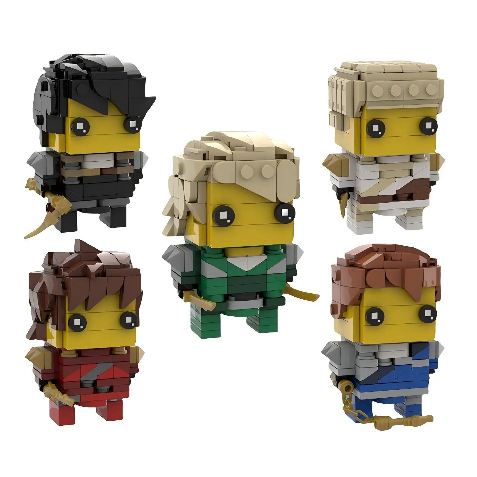 MOC أفكار الرسوم المتحركة فيلم عمل الشكل Bricksheadz Ninjaed كاي لويد كول اللبنات نموذج لتقوم بها بنفسك لعبة تجميع الأطفال هدية