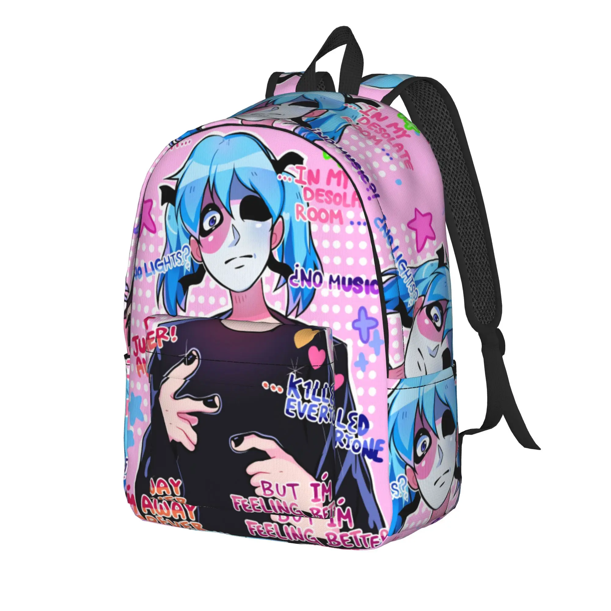 Sally Face Game Anime SF Backpack  Sport Backpacks Female Aesthetic School Bags Design Lightweight Rucksack