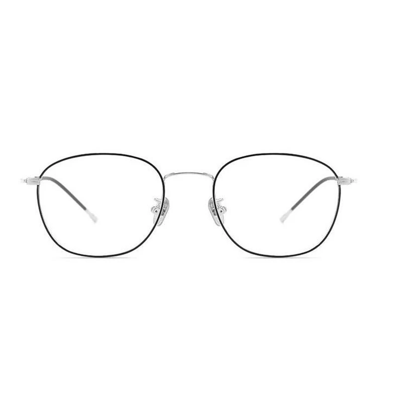 Metal Anti-blue Light Computer Glasses Women Men 1.56 Aspherical Myopia Lens Prescription Eyeglasses 0 -0.5 -0.75 -1.0 To -6.0