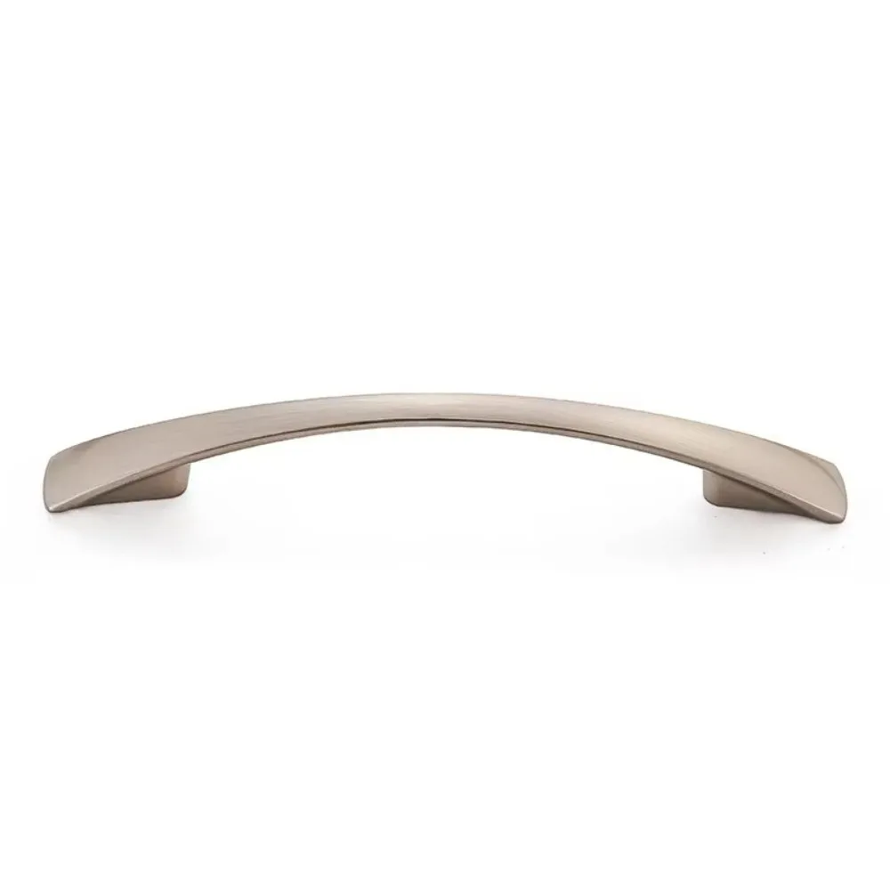 2PCS Curved Profile Cabinet Handles Pull Style Solid Structure Drawer Pulls Screw Mounting 96/128/160mm Cabinet Knobs