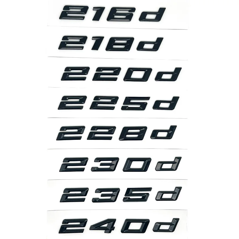 

Car Trunk ABS Chrome Letters Badge Emblem Decal Sticker For BMW 2 Series 216i 218i 220i 225i 228i 230i 235i 240i F22 F23 F45 F46