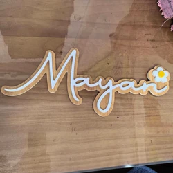 Custom Baby Name Tags Personalized Wooden Name Tags Nursery Decor Baby Shower Gifts