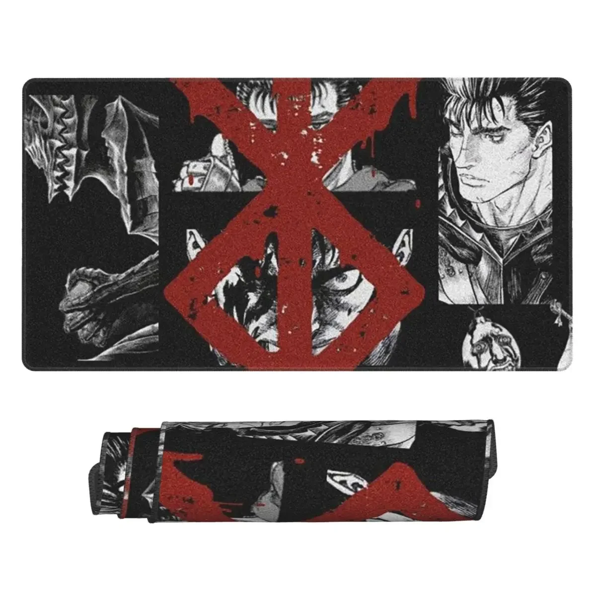 Large Mouse Pad Japan Anime Berserk Swordsman Manga Guts Gamer PC Laptop Mats KeyboardAccessories Desk Mat