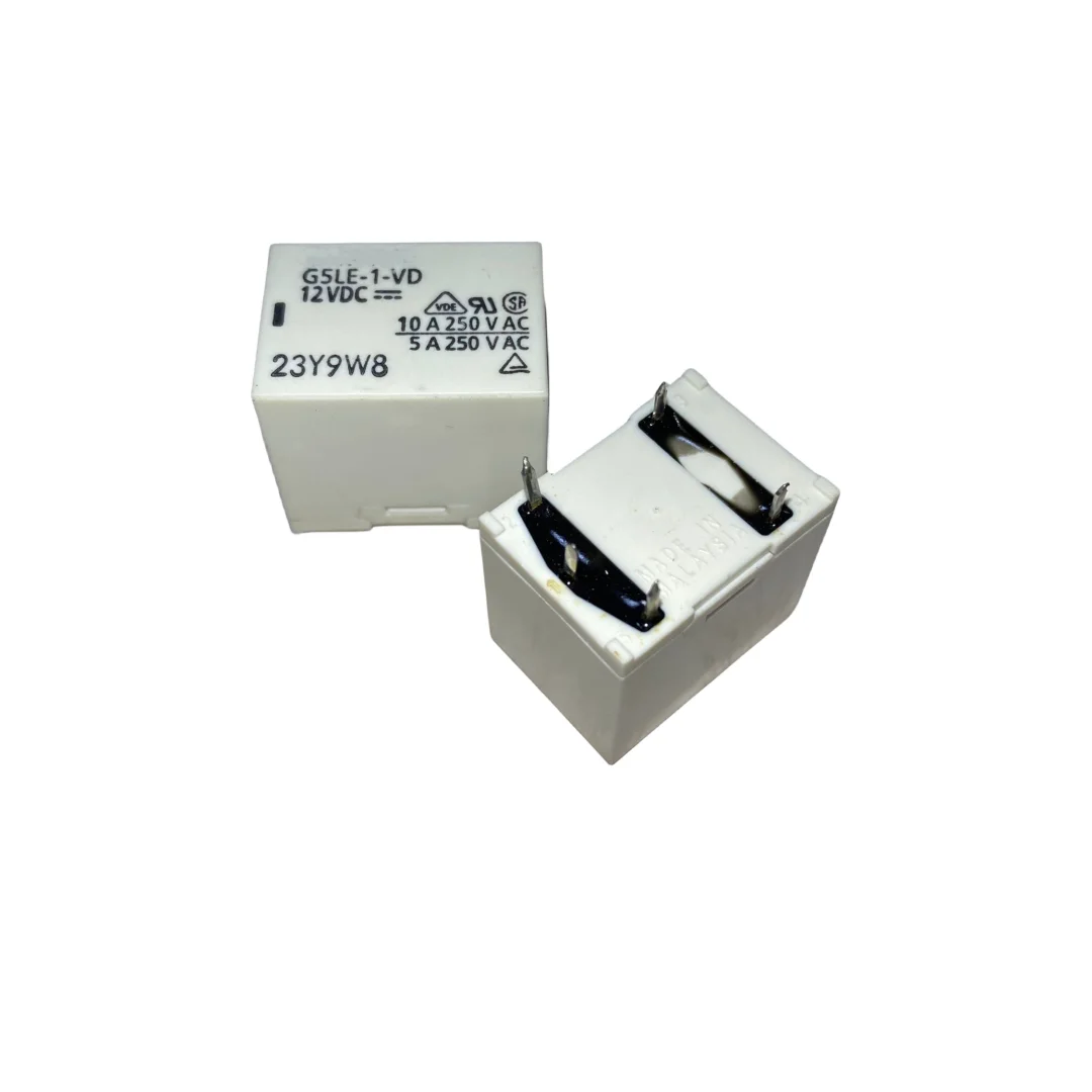 5PCS  G5LE-1-VD  G5LE-1-VD-12VDC   G5LE-1-VD-24VDC  RELAY  12VDC  24VDC  10A  250VAC  DIP-4PIN