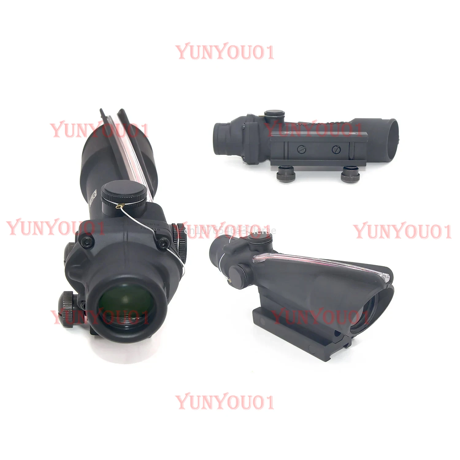 

High Quality Prism Sight 4xSight Red Glass Etched Mesh True Fiber Sight
