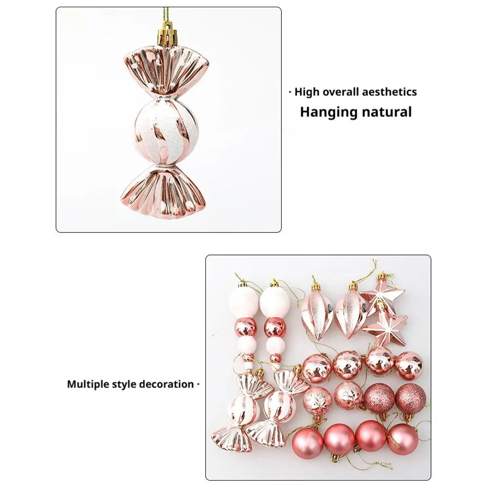 20/29/42 قطعة عيد الميلاد زخرفة كروية معلقة شجرة عيد الميلاد قلادة الحلي للمنزل غرفة ديكور السنة الجديدة 2026 هدايا اكسسوارات #6