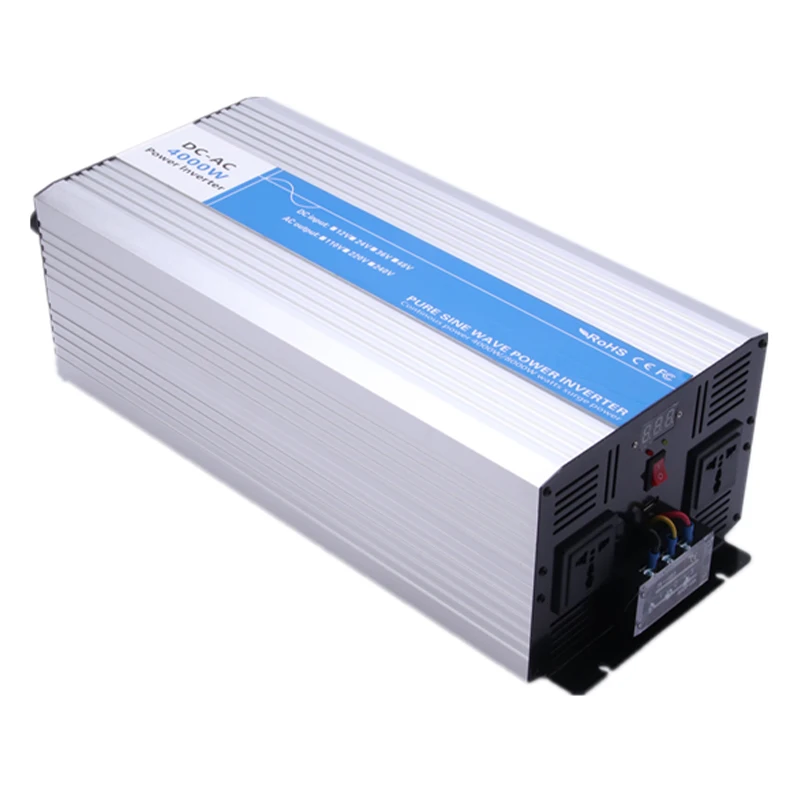 4000W high-power inverter for on-board equipment to transform voltage from 12/24/48 to 220/110V