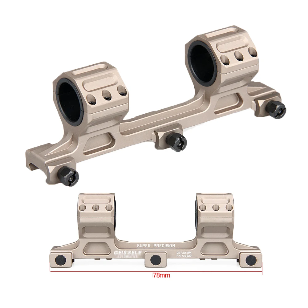 

PPT Tan Black Color 6063 aluminum Diameter 25mm-30mm Ring Diameter Double Ring Scope Mount HS24-0144
