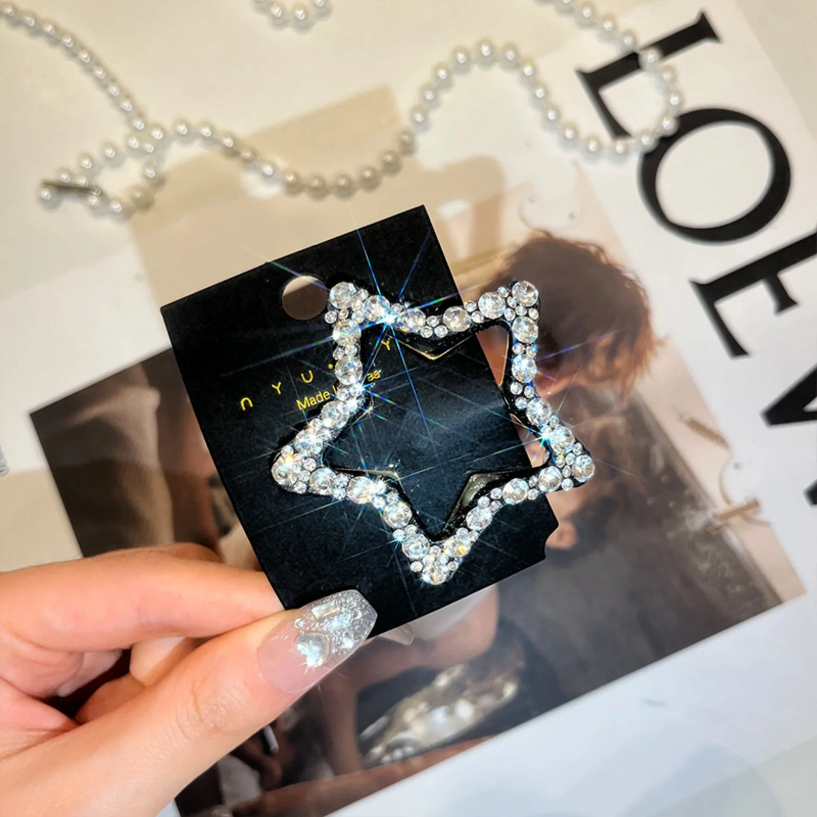 1/4 Buah Jepit Rambut Bintang Berlian Imitasi untuk Wanita: Aksesori Rambut Bergaya untuk Meningkatkan Updo Anda, Ideal untuk Pesta & Tampilan Sehari-hari