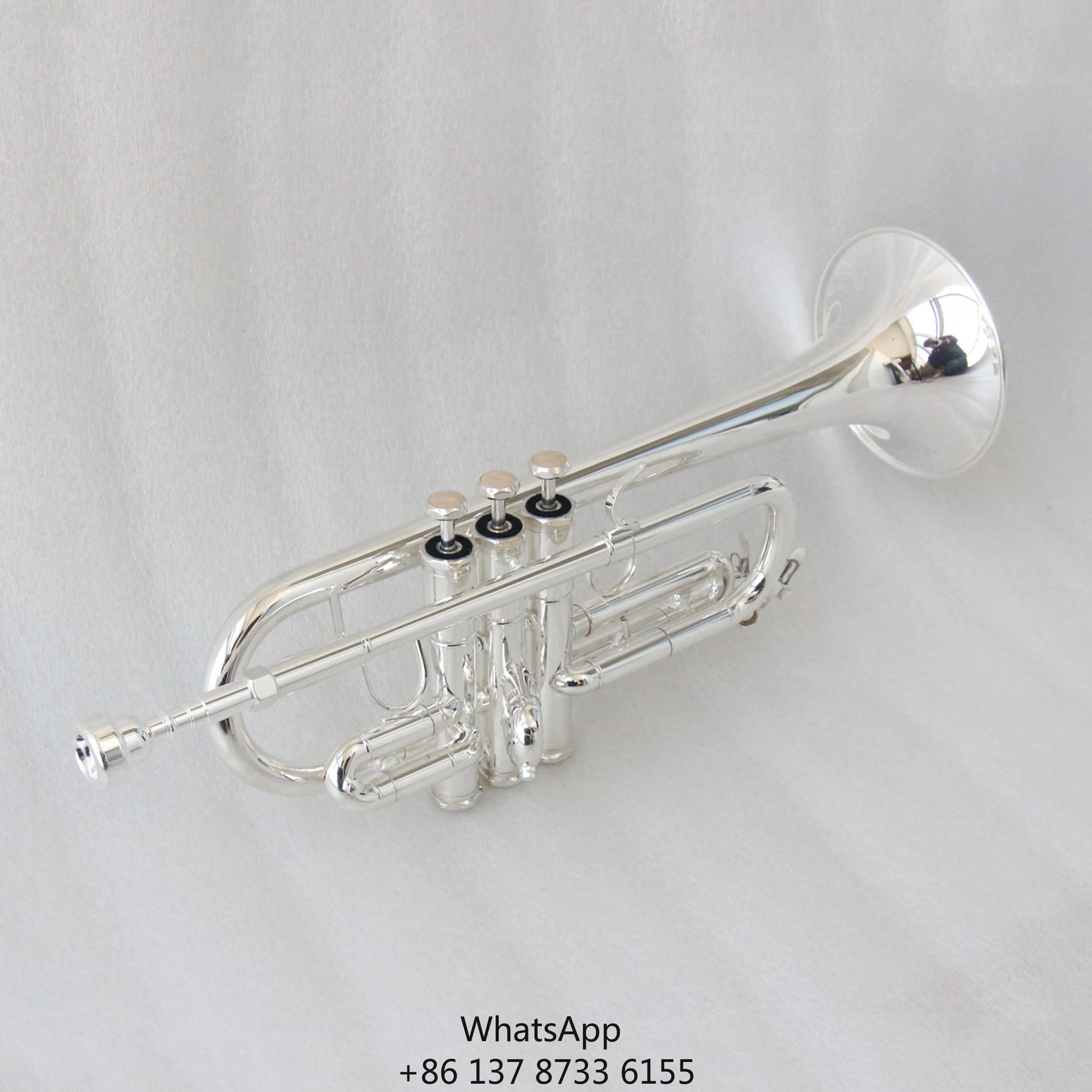 Silver Plated Trumpet Professional Trumpet Eb Tone Trumpet For Performance