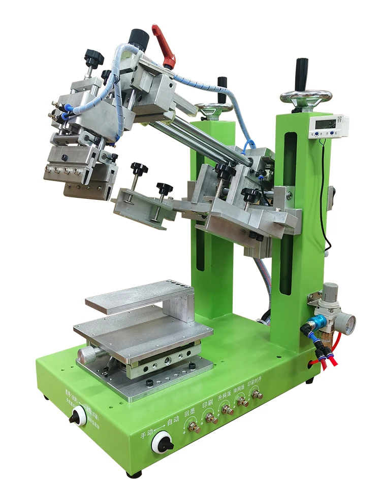 Semi-automatic Pneumatic Screenprinting MachineHighPrecision inclined arm swing pad printing machine industrial printing machine