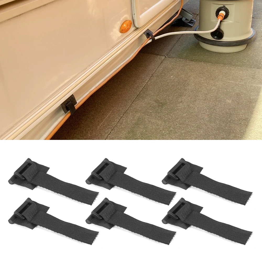 

3/6/9 шт., ремни для труб для отходов в караванах, многоразовые самоклеящиеся ремни, подвесные органайзеры, нейлоновые клейкие ленты, автозапчасти