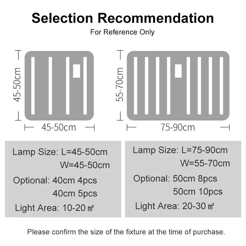 Plafonnier LED Tech pour Salon et Chambre à Coucher, T-shirts d'Massage, Barre Lumineuse de Remplacement, 40cm, 50cm, 220V