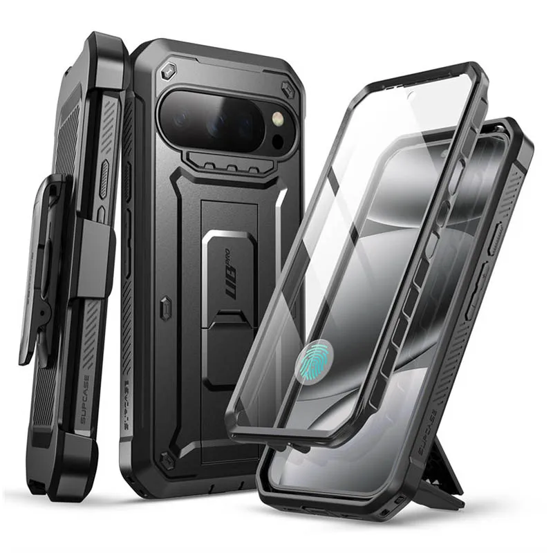 SUPCASE pour Google Pixel 10 Pro XL – Coque de protection intégrale UB Pro robuste avec protection d'écran intégrée, clip ceinture et support