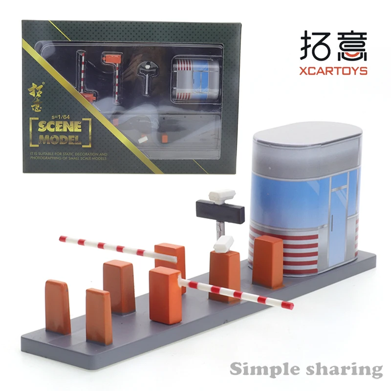 

XCARTOYS Mini 1:64 Mini SC03A Parking Toll Station Tools Children's Boy Toys for Children Collectable