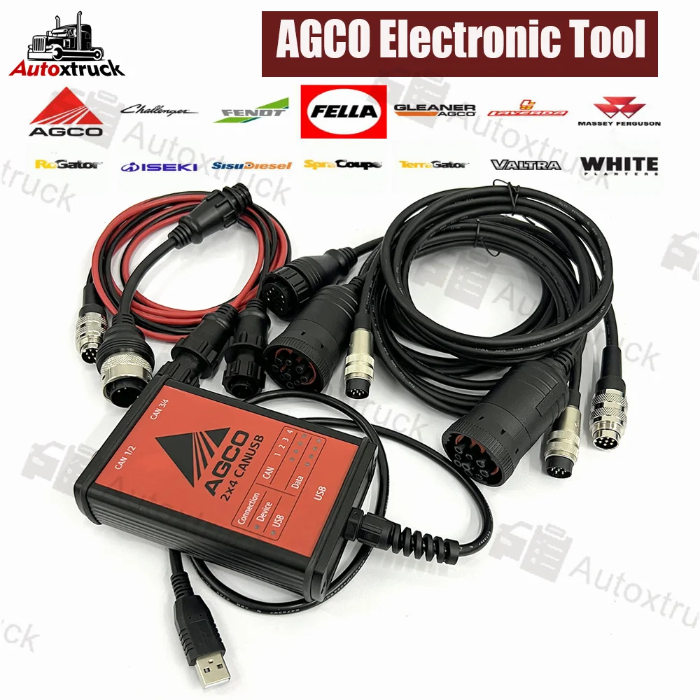 Agricultural Electronic Tractor For OEM AGCO Diagnostic Tool Massey Ferguson FENDT Interface AGCO CANUSB EDT Diagnostic Scanner