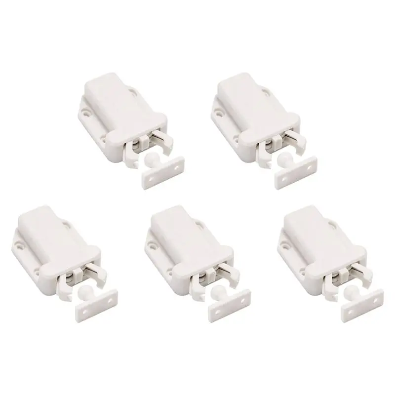 MLGB-5PCS Furniture Lock Cabinet Touch Latch With Function Push To Open Catch Lock For Cupboard Wardrobe
