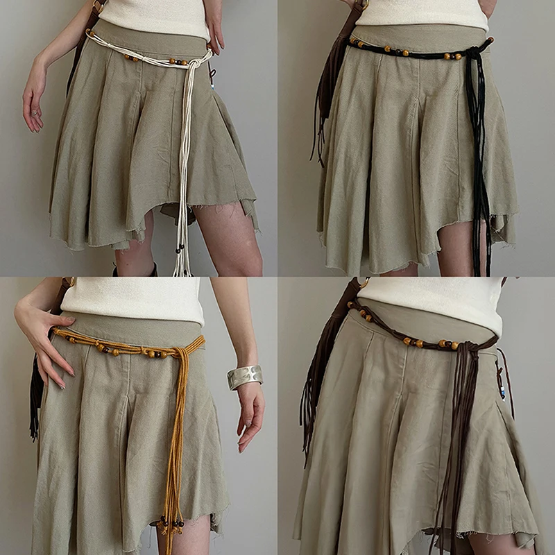 

Bohemian Style Sexy Weaving Waist Chain For Women Ethnic Style Dress Belt Fashion Trendy Belt Clothing Accessories Gifts