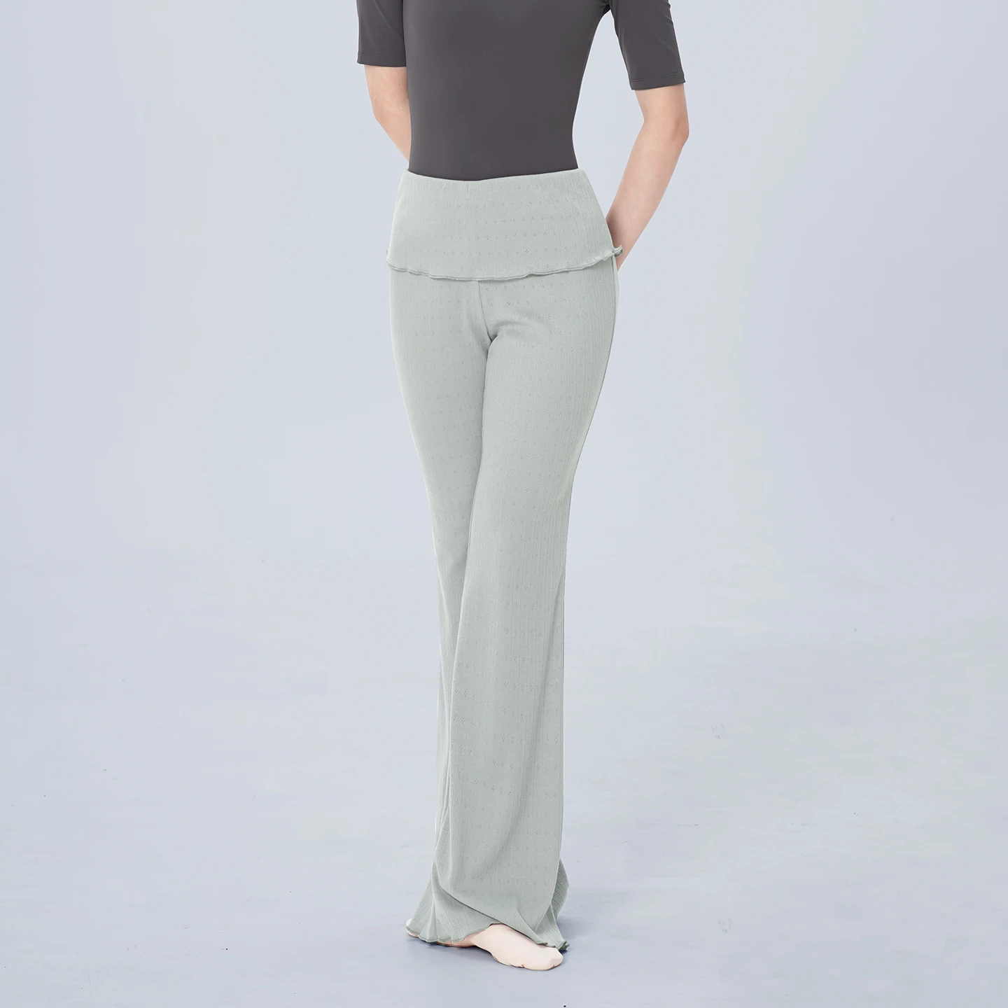 المرأة محبوك الرقص متوهج السراويل الباليه الرقص السراويل وهمية قطعتين الرقص السراويل الكلاسيكية الرقص ممارسة التمهيد قطع السراويل #3