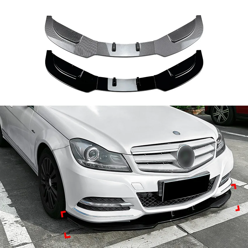 

For Mercedes Benz C-Class W204 2011-2014 front bumper, front lip, front shovel exterior modification