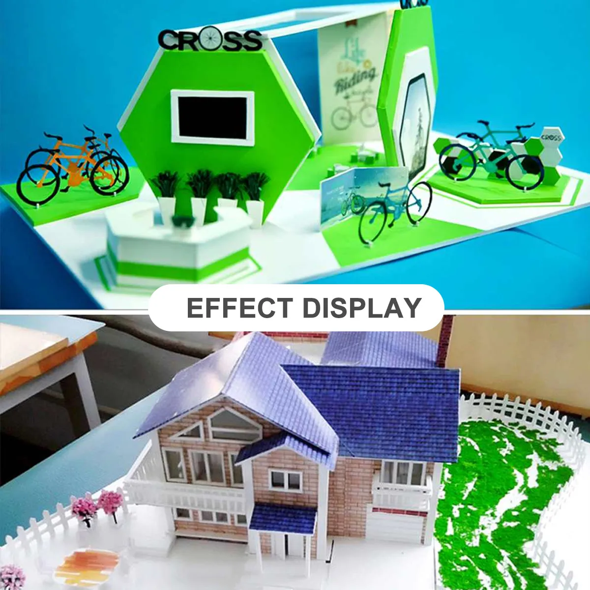 

10Pcs PVC Foaming Sheet Micro Landscape DIY Material 3x300x400mm White for Home Garden Office Sand Table Layout Decor Supplies