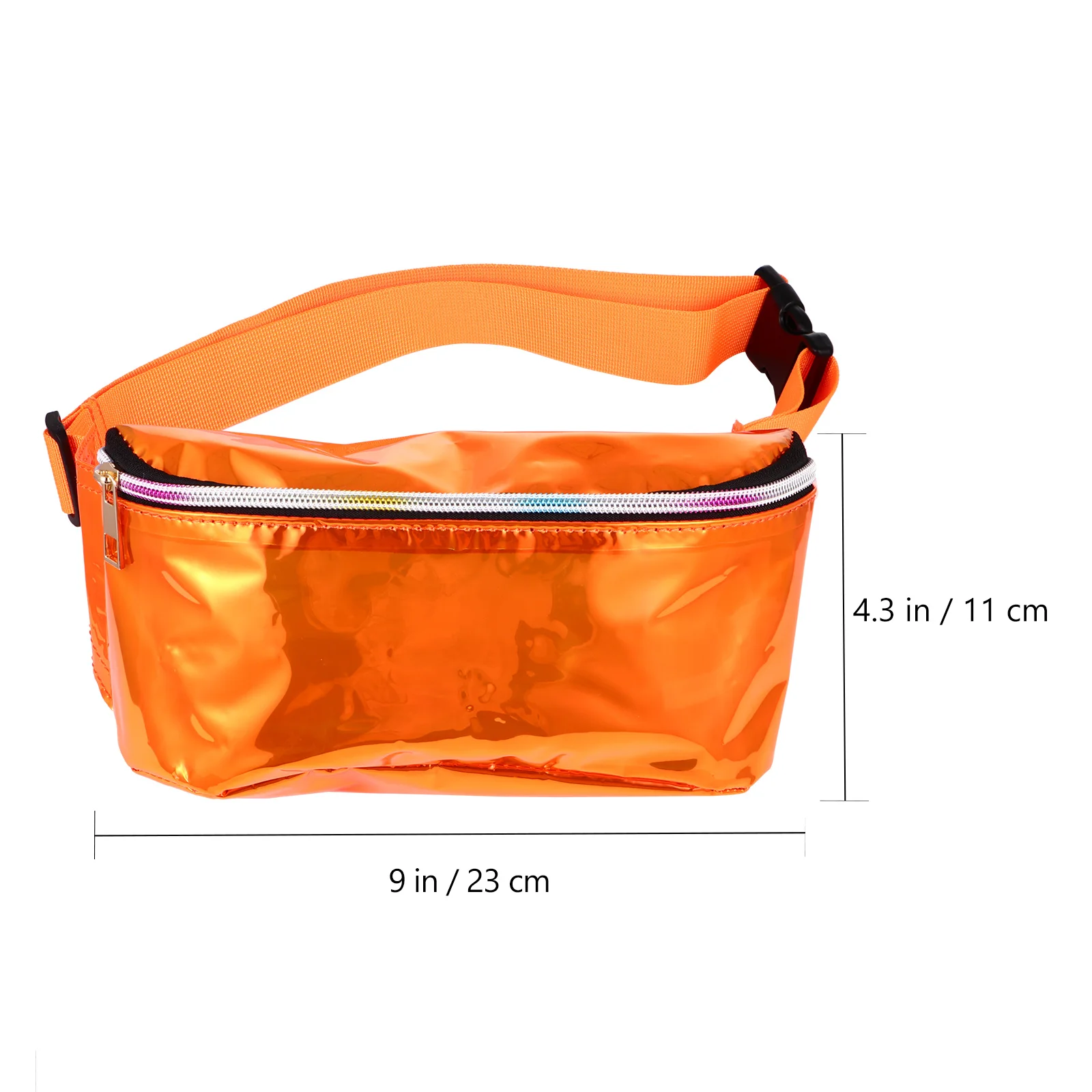 1Pcs Transparent PVC Chest Bag Waist Bag Women Fanny Pack Crossbody Adjustable Clear Waterproof Scratch Resistant